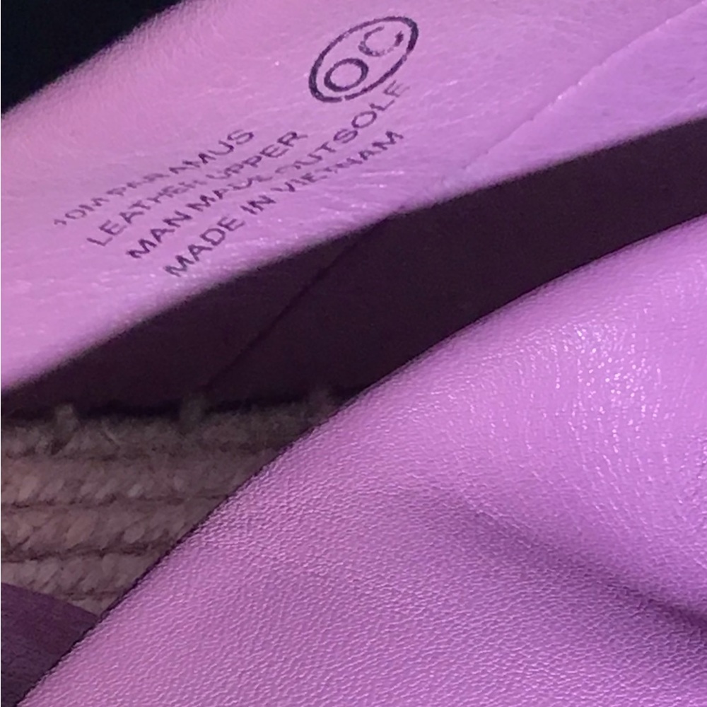 Aerosoles leather purple espadrille sandals size 10M - Picture 3 of 4
